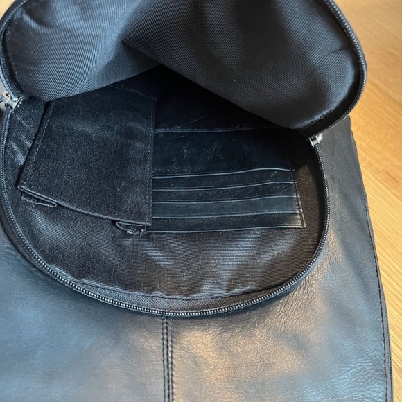 Danier Black Genuine Leather Minimalist Small Backpack - Picture 8 of 9